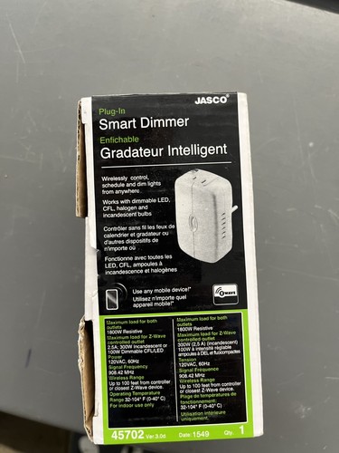 Jasco plug smart dimmer - smart,