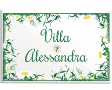 Targa in ceramica mattonella