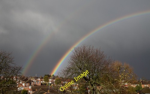 Photo 6x4 rainbow over - rainbow, enfield