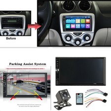 Schermo 7 pollici Bluetooth autoradio stereo MP3 MP5 lettore audio video fotocamera posteriore