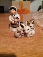 Thun Presepe Classico Donna Con Coniglio E Coniglietti Nuovi