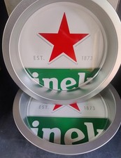 2x Vassoio Rotondo Heineken