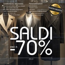 Adesivi vetrine saldi sconti