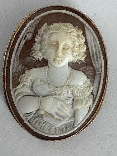 Fine spilla cammeo vintage - , con