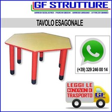 Tavolo esagonale da asilo