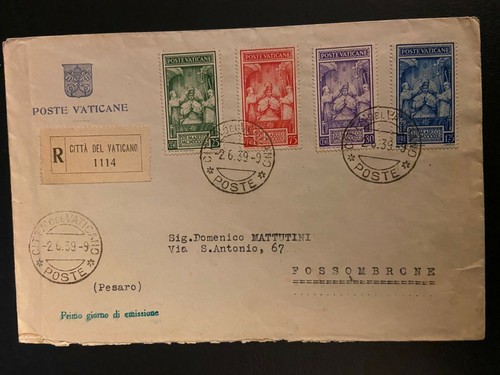 Vaticano 1939 raccomandata - vaticano, raccomandata 