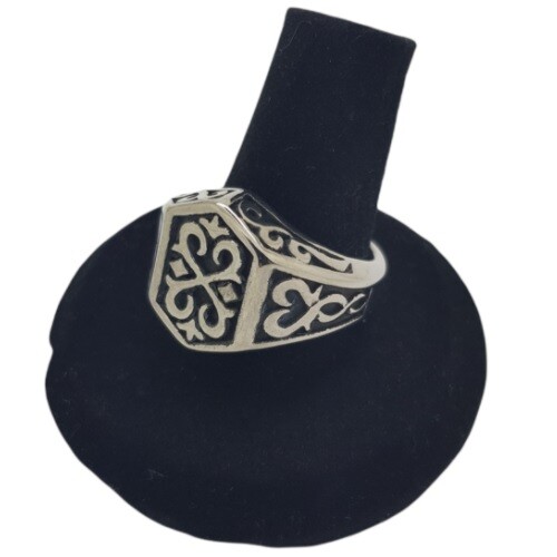 Anello scudo templare - templare, celtico