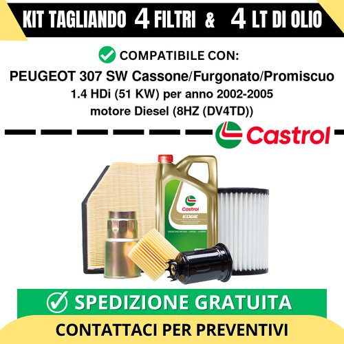 Tagliando per peugeot 307 - peugeot, sw