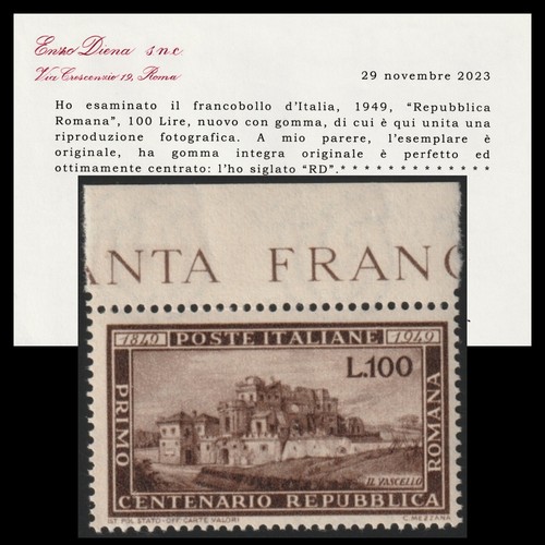 1949 italia centenario - italia,