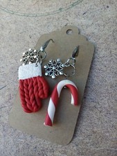 orecchini fimo Guanto/candy