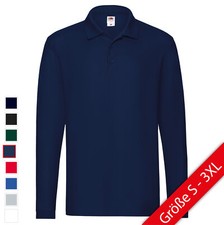 Fruit of the Loom Premium Polo a Maniche Lunghe Uomo Maglia a Maniche Lunghe Polo
