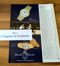 Advertising Italian Pubblicità : orologi BAUME e MERCIER Riviera ( 1979 )