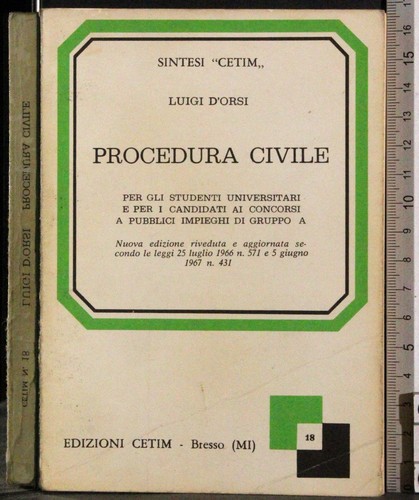 Procedura civile luigi - procedura,