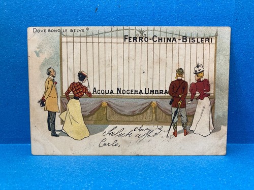 Cartolina pubblicitaria ferro - cartolina,