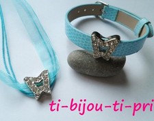 Set Parure Papillon Strass Blu