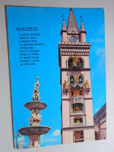 Cartolina messina campanile - cartolina, il