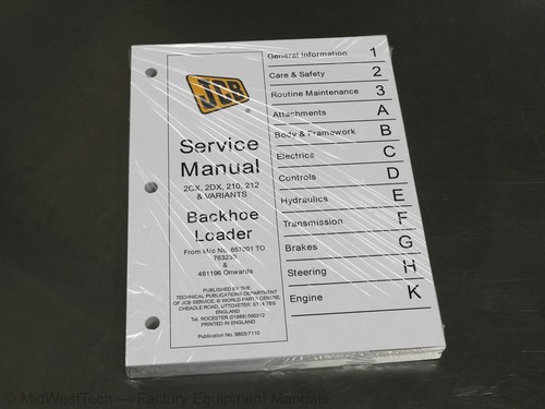 Jcb 2cx 2dx 210 212 - 212, terna