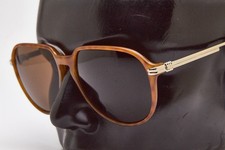 😎 vintage occhiali da sole CHRISTIAN DIOR 2548 oversized oro marron 80s🕶Unisex
