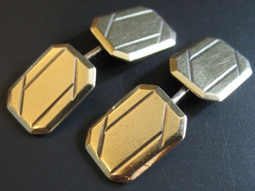 Gemelli argento 835 placcato