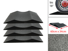 4x Scarpe Pneumatici Protezione Pneumatici fino a 18" Piastre di Supporto Protezione in Granuli di Gomma