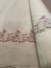 TESSUTO IN MISTO LINO RICAMATO