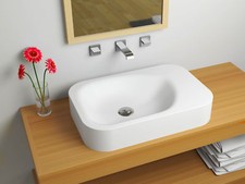 Lavello di design - lavandino moderno in pietra fusa - lavello in massello - lavandino Roma 19"