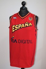Maglia maglia basket home squadra nazionale spagnola vintage John Smith FIBA taglia L