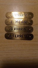 4 TARGHETTE IN ROBUSTO METALLO