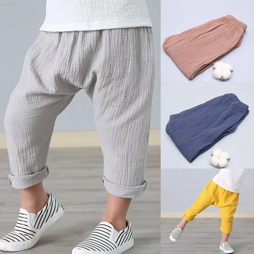Pantalone lino bambino - , estivo