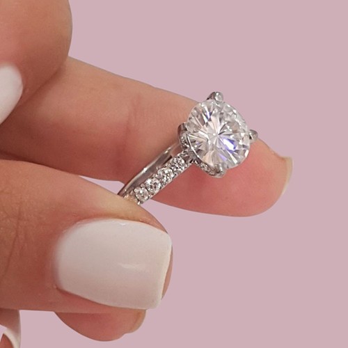 Anello diamante tondo - diamante,