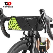 Borsa manubrio bici riflettente colorata borsa anteriore telaio borsa portaoggetti 1,3L