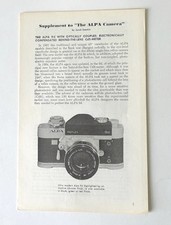 Alpa 9d and 9f Camera