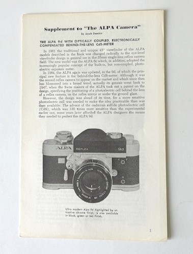 Alpa and camera - and, 9f
