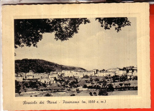 Cartolina rosciolo dei marsi - cartolina,