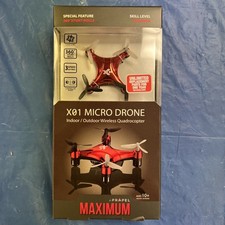 Propel Maximum X01 Micro Drone Quadricottero Wireless - Rosso (VL-3512) Nuovo con scatola