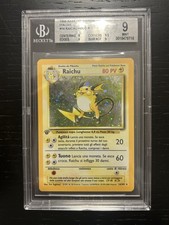 Pokemon 1 edizione set base Italia Raichu BGS 9