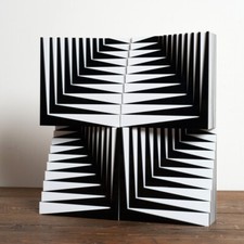 GIO SCHIANO SCULPTURE no zaha hadid sottsass  victor vasarely Bridget Riley