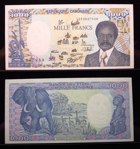 Gabon 1000 franchi - franchi, p10
