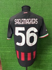 Maglia Milan SAELEMAEKERS Store No Indossata Match Worn Shirt Jersey Tg XL