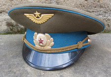 ORIGINALE BERRETTO MILITARE SOVIETICO RUSSO  DI UFFICIALE AERONAUTICA MISURA 55