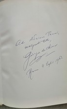 De Chirico autografo libro