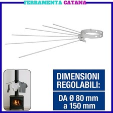 stendibiancheria da tubo per stufa legna pellet stendino in acciaio 8 15 cm