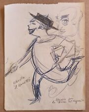 BOZZETTO MATITA UBERTO BONETTI "Studio per la Buca dei Vageri" ARCHIVIATO