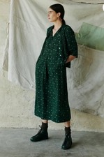 Abito stampa Toast Dotty - verde bottiglia - UK 8