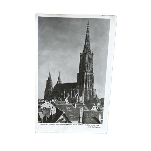 Cartolina postale ulm danubio - postale,