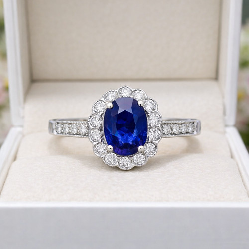 Anello proposta zaffiro