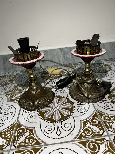 Coppia lampade vintage anni - coppia,