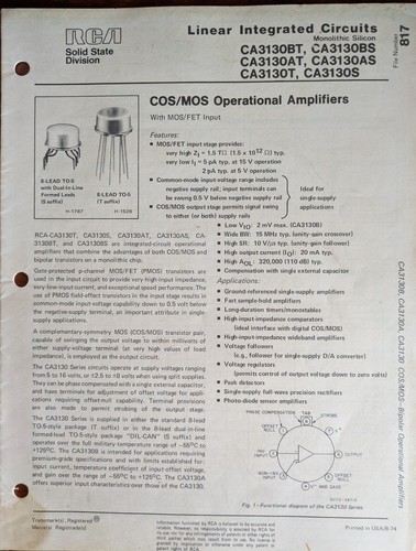 Circuiti integrati lineari - , a