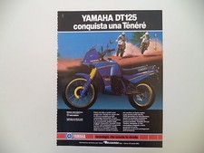 advertising Pubblicità 1987 MOTO YAMAHA DT 125 TENERE'