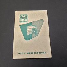 Fiat Autocarro 615 N Libretto uso manutenzione II 1953 - Stampato 302.036 - 2000